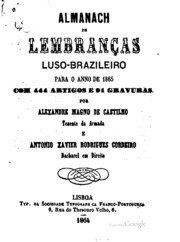 Capa do livro Almanach de lembranc̜as Luso-Brazileiro para o anno de ...