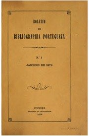 Capa do livro Boletim de bibliographia portugueza e revista dos archivos nacionaes