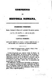 Capa do livro Compendio de historia romana