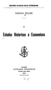 Capa do livro Estudos históricos e económicos