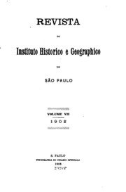 Capa do livro Revista do Instituto histórico e geográfico de São Paulo