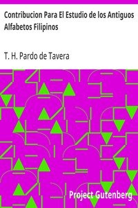 Capa do livro Contribucion Para El Estudio de los Antiguos Alfabetos Filipinos