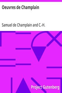 Capa do livro Oeuvres de Champlain