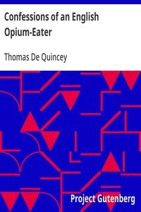 Capa do livro Confessions of an English Opium-Eater