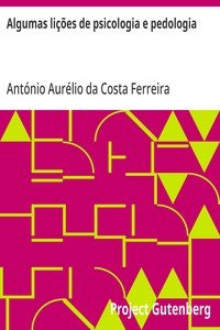 Capa do livro Algumas lições de psicologia e pedologia