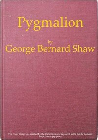 Capa do livro Pygmalion
