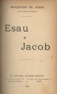 Capa do livro Esau e Jacob