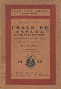 Capa do livro Cosas de España; tomo 2: (El país de lo imprevisto)