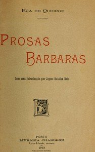 Capa do livro Prosas barbaras: com uma introducção por Jayme Batalha Reis.