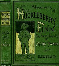 Capa do livro Adventures of Huckleberry Finn