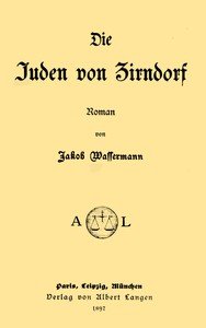 Capa do livro Die Juden von Zirndorf : $b Roman