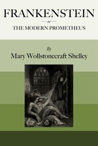 Capa do livro Frankenstein; or, the modern prometheus